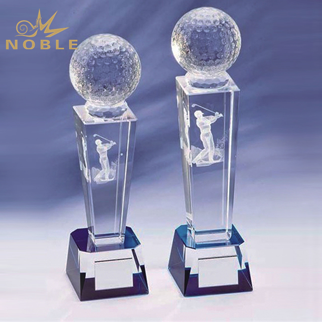 Customized Crystal Golf Trophy