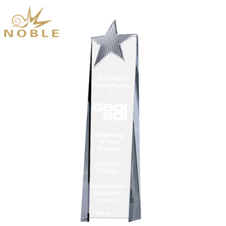 New Product Three Star Shape Design Metal Business Trophy Awards