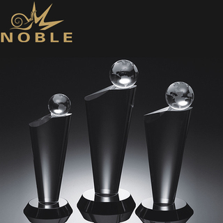 Unique Design Clear Crystal Globe Tower Award