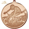 Copper Bicycle Sports Custom Design Medal