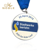 Customized Silver Medal With Ribbon