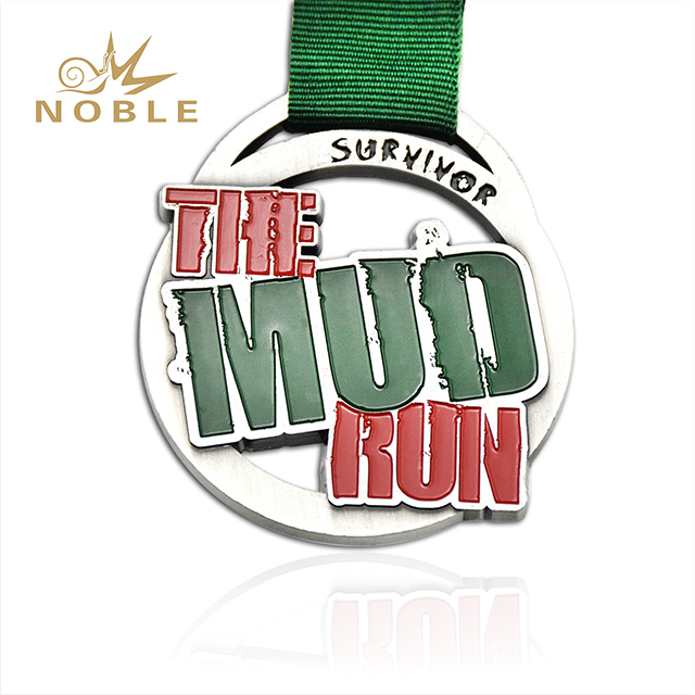 Silver Metal Running Medal