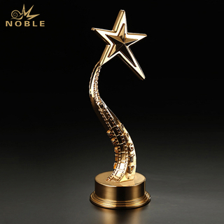 Unique Design Gold Metal Star Trophy