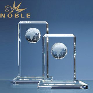Two Sizes Free Engraving Crystal Globe Awards for Your Gifts 
