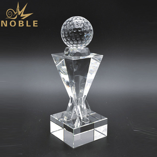 Sports Crystal Golf Trophy