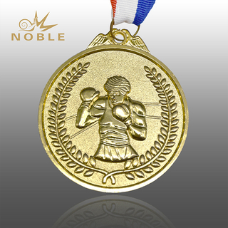 Gold Boxing Sports Medal