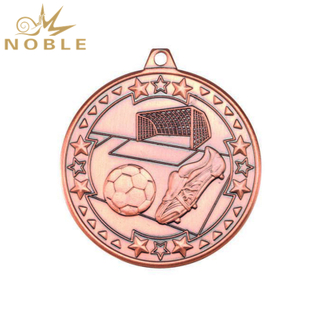 Metal Bronze Football Medal