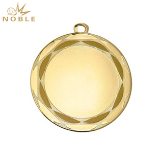 Round Gold Metal Blank Medal