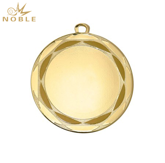 Round Gold Metal Blank Medal
