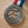 3d Running Sports Medal With Three Colors Ribbon