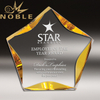 Acrylic Gold Accented Luminary Star Trophy Award