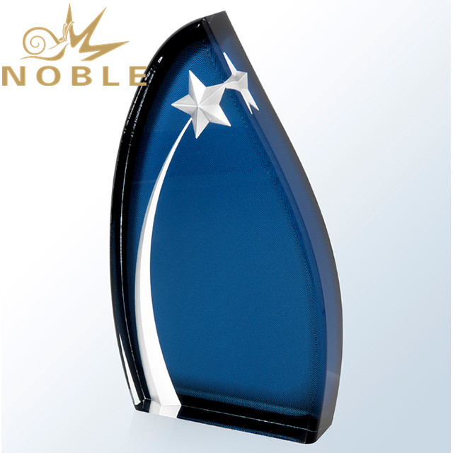 Acrylic Oval Star trophy