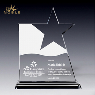 Crystal Star Award Plaque