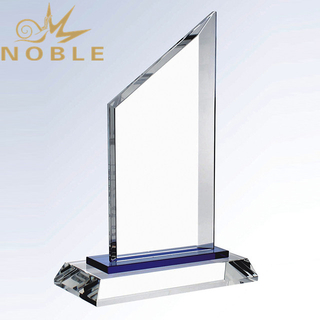 Optic Crystal Peak award crystal plaque 