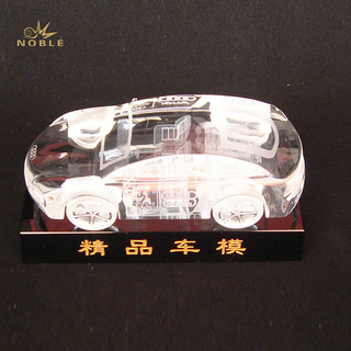 Custom Made Crystal Car Model with Black Base