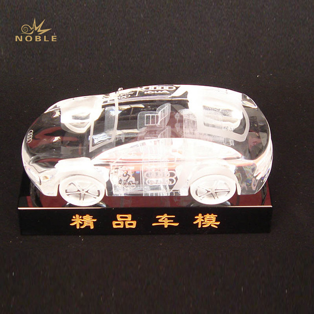 Custom Made Crystal Car Model with Black Base