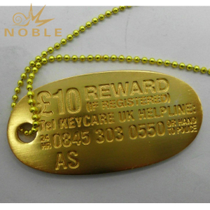 Custom Bookmark Gold Metal Tag