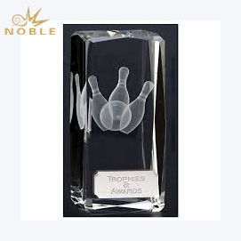 Laser Engraving Blocks And Cubes Crystal Bowling Award