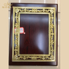 Custom Logo Blank Wood Plaque Shield with Gold Frames