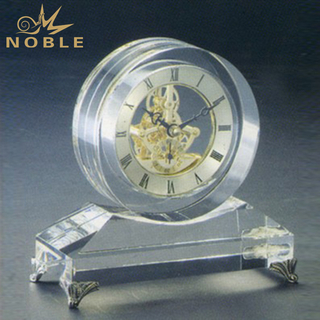 Custom Crystal Clock With Base