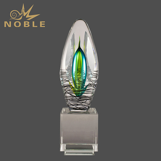 Green Elation Art Glass Award