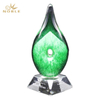 Delta Green Art Glass Trophy