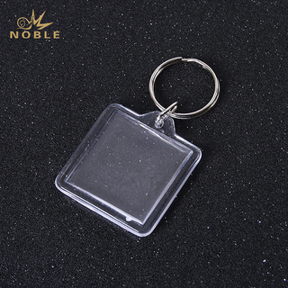 Blank Rectangle Plastic Acrylic Keychain