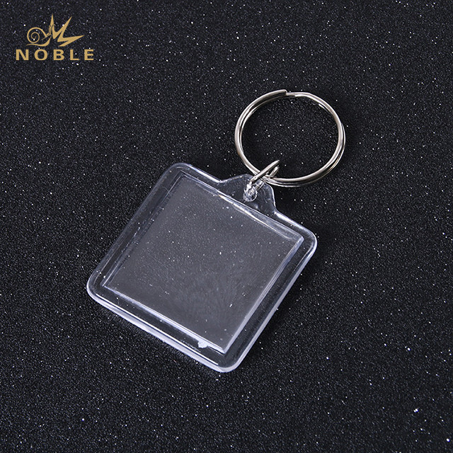 Blank Rectangle Plastic Acrylic Keychain