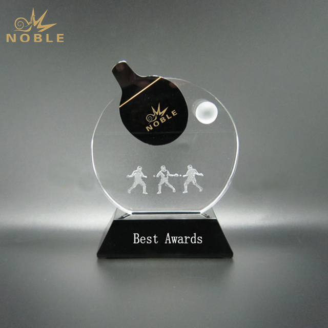 Black Crystal Tennis Trophy