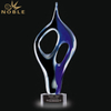 Cosmo Award Art Hand Blown Glass Trophy 