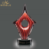 Unique Award Art Hand Blown Glass Trophy 
