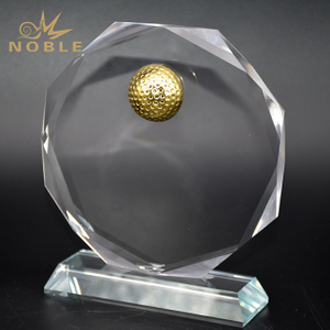 Blank Clear Crystal Golf Award