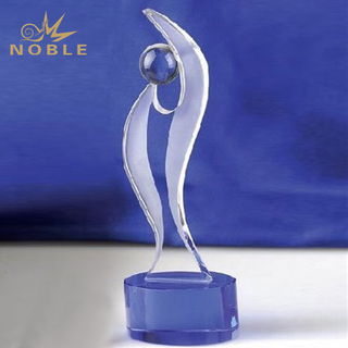 Custom Crystal Corporate Trophy with A Mirror Ball