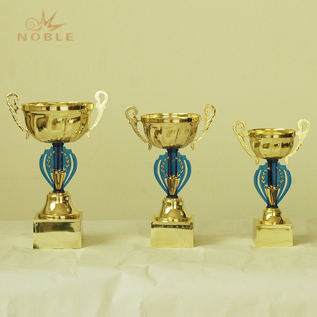  Metal Trophy Bowl Sports Cup on Gold Base