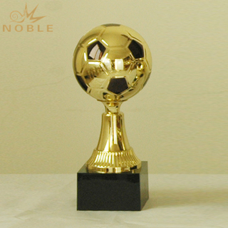 Small Black Colored Soccer Trophy Cup
