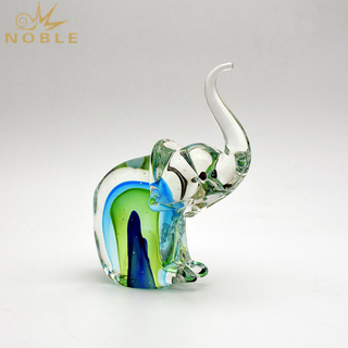 Animal Hand Blown Glass Elephant As Souvenir Gift