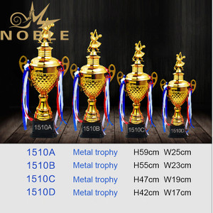Championship Cup Metal Soccer Trophy with Figurine