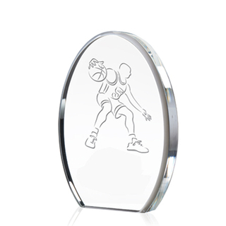 Oval Shape Acrylic Award 