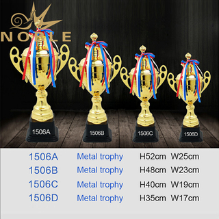 Shiny Gold Four Different Sizes Metal Cup Trophy 
