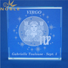 Square Zodiac Virgo Paperweight Crystal Paperweight 