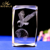 Engraved 3D Eagle Crystal Cube