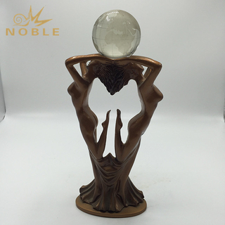 Decorative Metal Globe Trophy 
