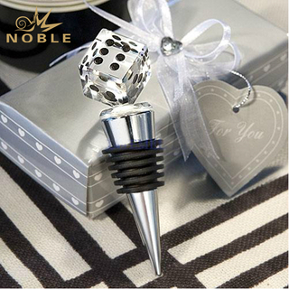 Custom Crystal Cube Wine Bottle Stopper 