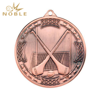 Metal Bronze Hockey Medal