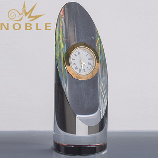 Custom Crystal Clock Award As Gift