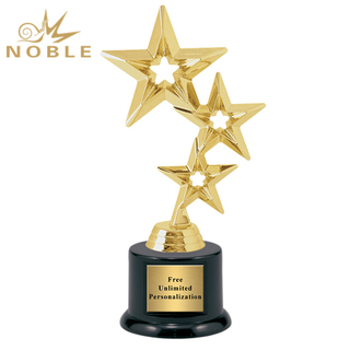 Gold Plated Metal Star Trophy