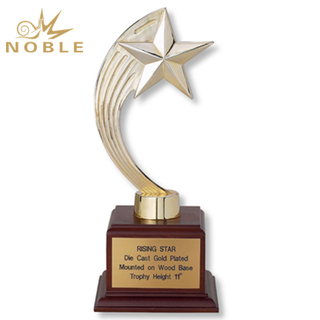 Fashion Design Metal Star Award With Base