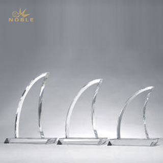 Crystal Corporate Moon Shape Trophy Blank Award