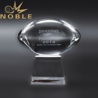 Custom Football Trophy with 3D Laser Engraving 