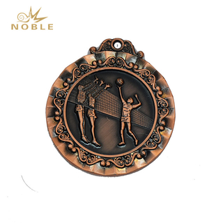 Custom Volleyball Sports Medal